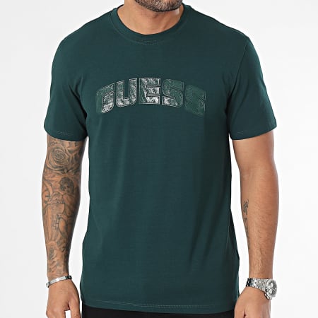 Guess - Tee Shirt Z4RI00-J1314 Vert Bouteille