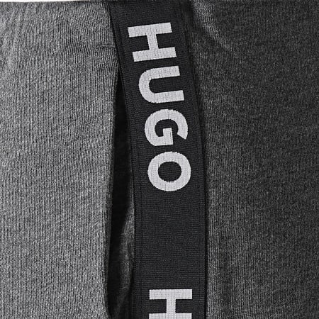 HUGO - Short Jogging A Bandes Sporty Logo 50496996 Gris Anthracite Chiné