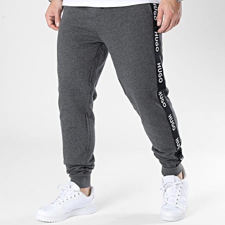 HUGO - Pantalones de chándal a rayas Sporty Logo 50496995 Charcoal Grey