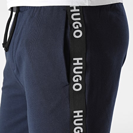 HUGO - Pantalones cortos deportivos a rayas con logotipo 50496996 Azul marino