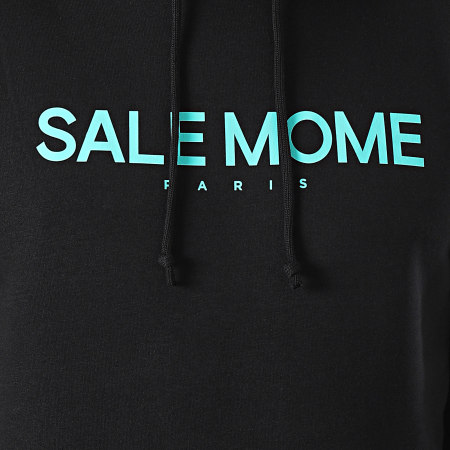 Sale Môme Paris - Sweat Capuche Sponso Noir Truquoise