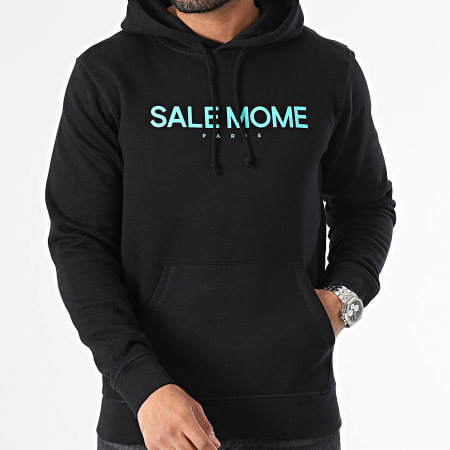 Sale Môme Paris - Sudadera con capucha Sponso Truquoise Negro