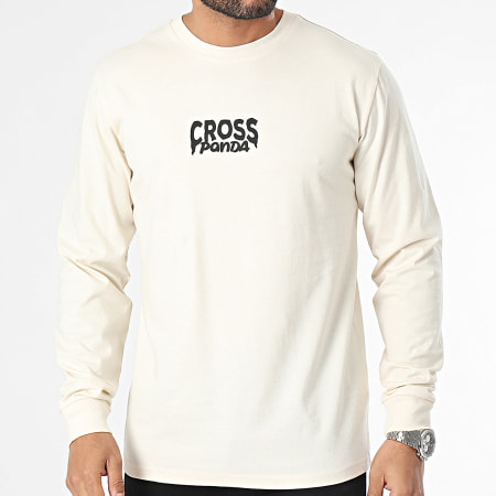 Cross Panda - Tee Shirt Manches Longues Est 2023 Beige