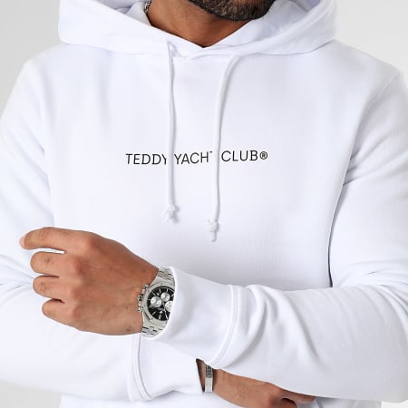 Teddy Yacht Club - Felpa con cappuccio Street Couture Bianco sfumato