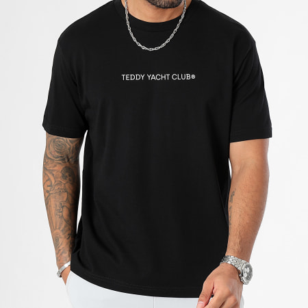 Teddy Yacht Club - Tee Shirt Oversize Large Street Couture Gradient Noir
