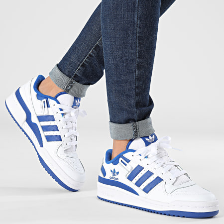 Adidas Originals - Baskets Femme Forum Low FY7974 Footwear White Royal Blue