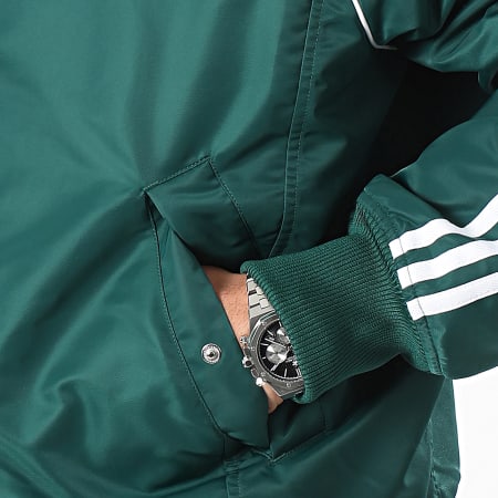 Adidas Originals - Veste Bomber A Bandes HZ0693 Vert Blanc