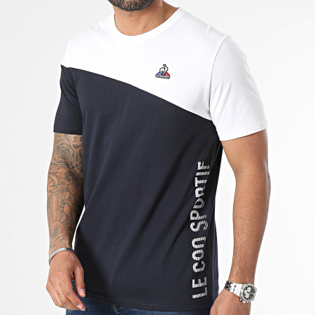 Le Coq Sportif - Tee Shirt 2410247 Bleu Marine Blanc