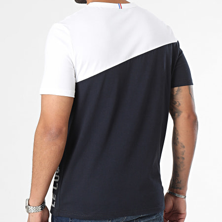 Le Coq Sportif - Camiseta 2410247 Azul Marino Blanca
