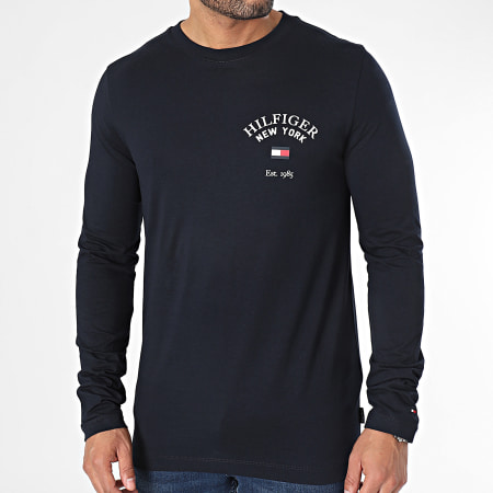 Tommy Hilfiger - Arch Varsity Camiseta de manga larga 4252 Azul marino