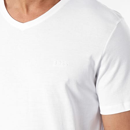 BOSS - Lot De 2 Tee Shirts Col V 50479535 Blanc