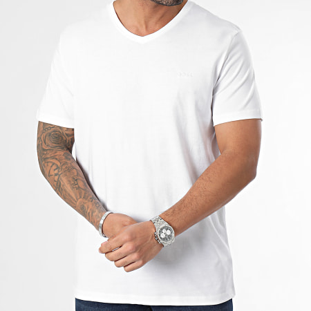 BOSS - Lot De 2 Tee Shirts Col V 50479535 Blanc