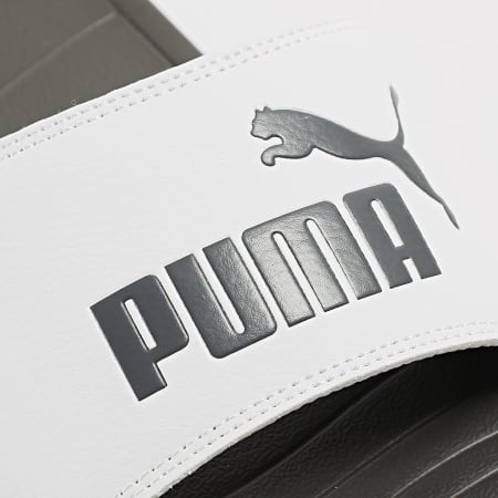 Puma - Claquettes Popcat 20 372279 Puma White Dark Coal