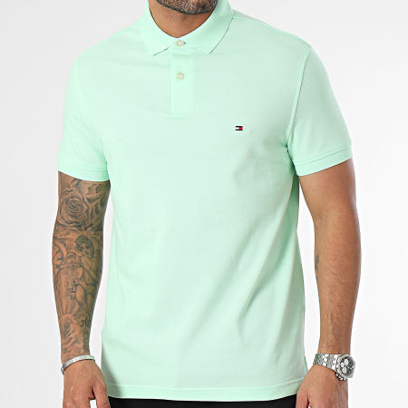 Tommy Hilfiger - Polo Manches Courtes Regular Polo 1985 7770 Vert Clair