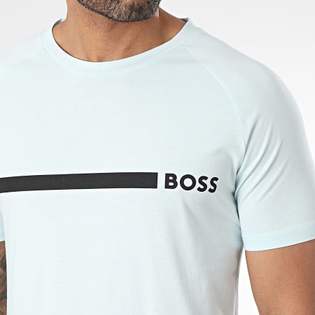 BOSS - Tee Shirt Slim 50517970 Bleu Clair