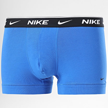 Nike - Set di 3 boxer PKE1008 Blu reale Arancione Verde Khaki