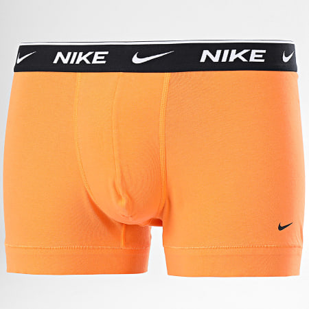 Nike - Lot De 3 Boxers PKE1008 Bleu Roi Orange Vert Kaki