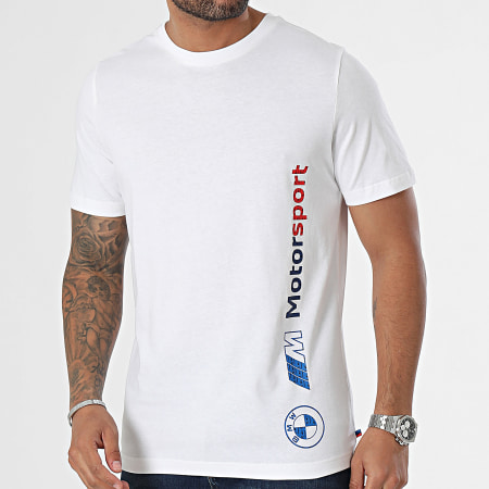 Puma - Camiseta cuello redondo BMW M Motorsport 624155 Blanca