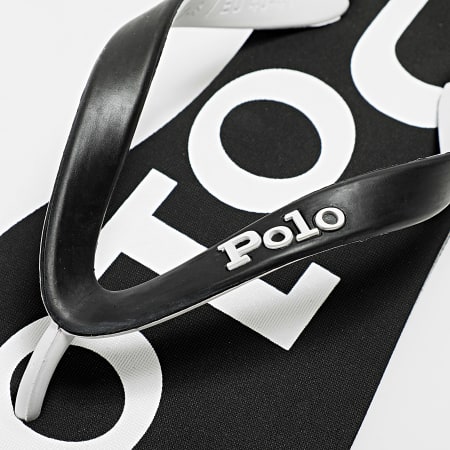 Polo Ralph Lauren - Chanclas Bolt Blanco Negro