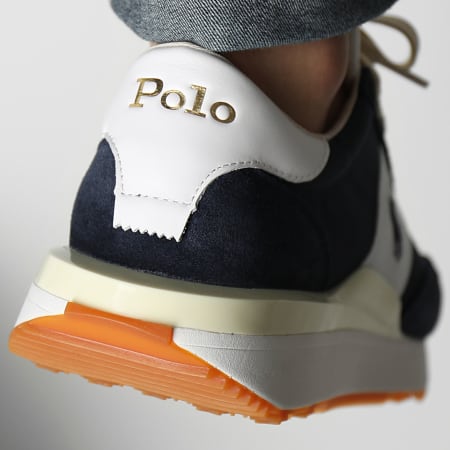 Polo Ralph Lauren - Sneakers Train 89 Blu Navy Bianco