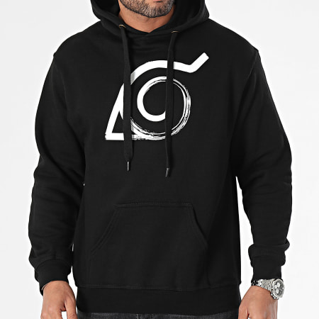 Sweat à Capuche Naruto Shippuden Sasuke Sharingan - Taille S - Unisexe - Noir