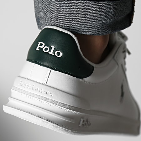 Polo Ralph Lauren - Sneakers Heritage Court II Bianco Verde