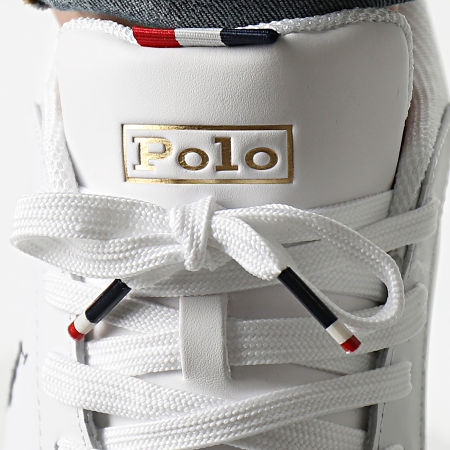 Polo Ralph Lauren - Sneakers Heritage Court II Bianco Navy Rosso