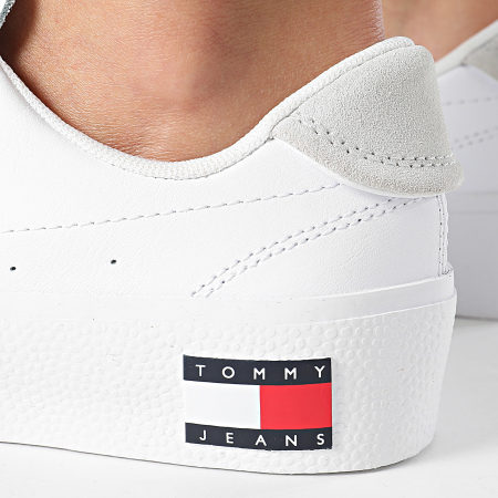 Tommy Jeans - Zapatillas Mujer Flatform Essential 2509 Blanco