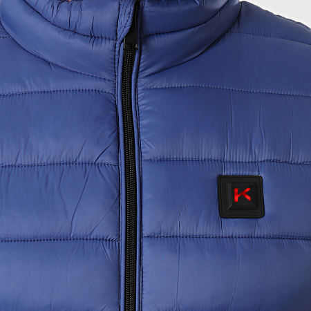 Kymaxx - Cappotto senza maniche riscaldato blu reale