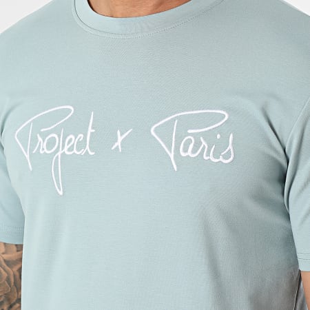 Project X Paris - Tee Shirt Col Rond 1910076 Gris Bleu