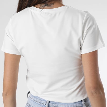 Project X Paris - Tee Shirt Col Rond Femme F221121 Blanc