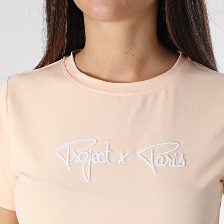 Project X Paris - Camiseta cuello redondo mujer F221121 Naranja