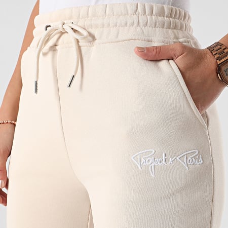 Project X Paris - Pantalones de chándal para mujer F222138 Beige