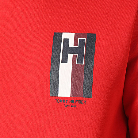 Tommy Hilfiger - Sweat Crewneck Emblem 3666 Rouge