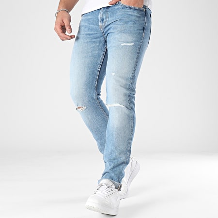 Calvin Klein - Jeans slim in denim blu 4195