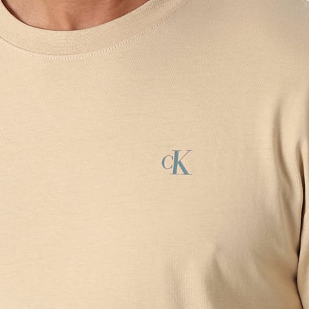 Calvin Klein - Tee Shirt Manches Longues 4654 Beige