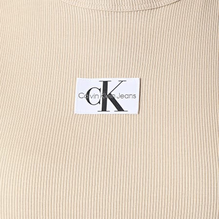 Calvin Klein - Maglietta donna girocollo 2687 Beige