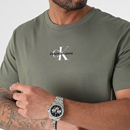 Calvin Klein - Maglietta girocollo 3483 Verde Khaki