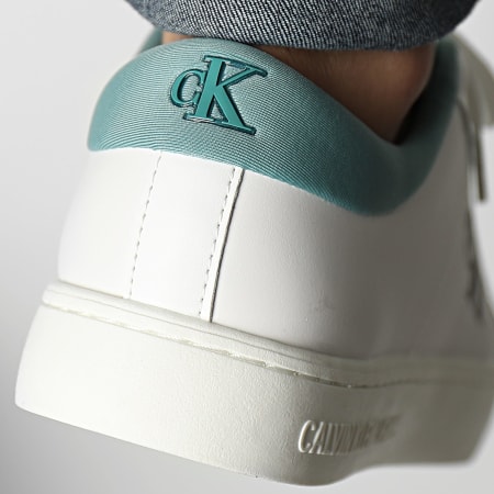 Calvin Klein - Sneakers Classic Cupsole Low Leather 0864 Bright White Oil Blue