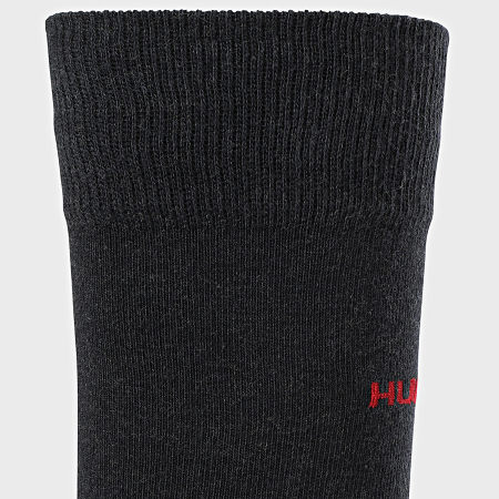 HUGO - Lote de 3 pares de calcetines 50473183 Negro