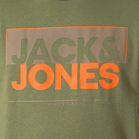 Jack And Jones - Sweat Crewneck Box Vert Kaki
