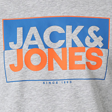 Jack And Jones - Sudadera Box de cuello redondo Gris jaspeado