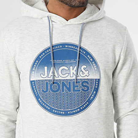 Jack And Jones - Felpa con cappuccio Loyd, colore bianco