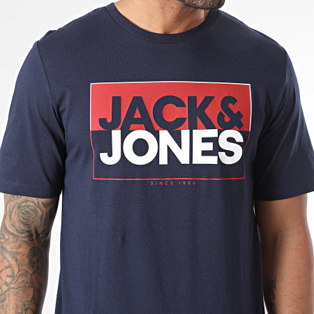 Jack And Jones - Camiseta Box Azul Marino