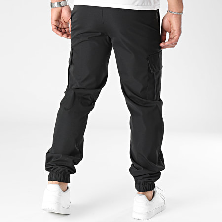 Parental Advisory - Pantaloni cargo con logo bianco e nero