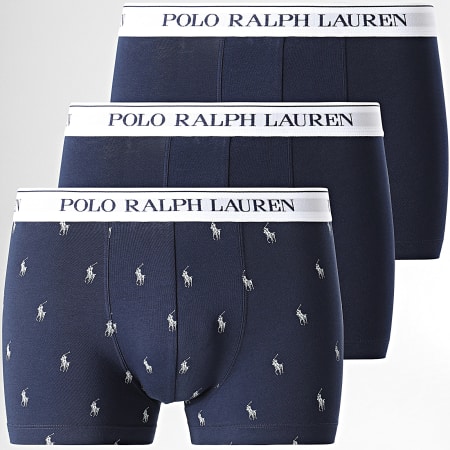 Polo Ralph Lauren - Lot De 3 Boxers Bleu Marine