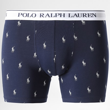Polo Ralph Lauren - Lot De 3 Boxers Bleu Marine Blanc