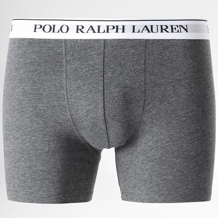 Polo Ralph Lauren - Juego De 3 Calzoncillos Gris Carbón Negro Blanco