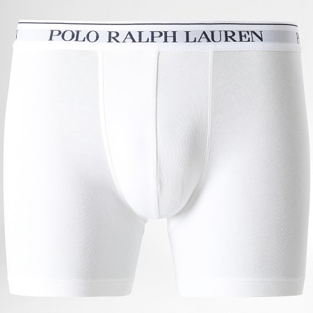 Polo Ralph Lauren - Lot De 3 Boxers Blanc Noir Gris Anthracite Chiné