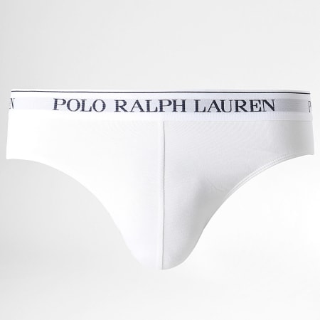 Polo Ralph Lauren - Lot De 3 Slips Gris Chiné Blanc Noir